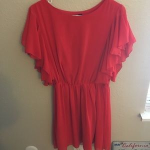 Red flowy dress ASOS